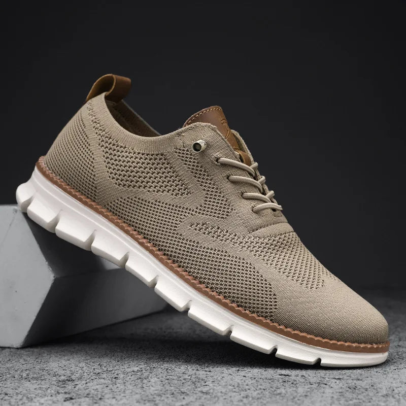 William | Lightweight Knit Lace-Up Sneakers for Men