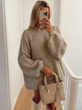 Molly | Cozy Women's Mock Neck Sweater Mini Dress 1