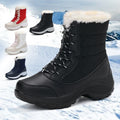 Waterproof Snow Boots for Women, Faux Fur Trim 2