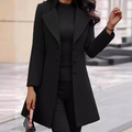 Mid-Length Slim Fit Wool Coat for Women 5