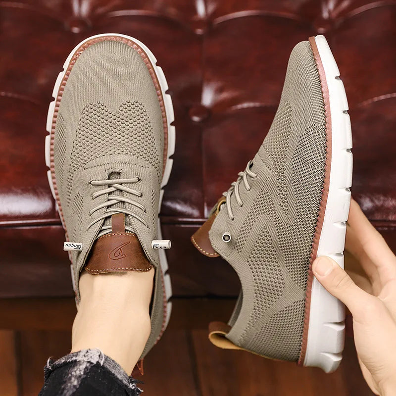 William | Lightweight Knit Lace-Up Sneakers for Men
