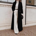 Long Lightweight Wool Blend Coat for Women 1