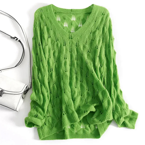 Aveline | Breezy Women's Open Knit Cover-Up Cardigan