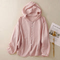 Odalys | Breezy Women's Hooded Linen Cardigan 1
