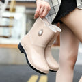 Serelina | Floral Detail Waterproof Rain Boots 4