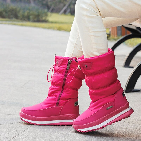 Sealed Seam Waterproof Snow Boots for Women