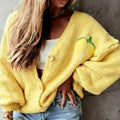 Adalyn | Playful Women's Lemon Print Cardigan 5