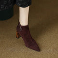 Romy | Flannel Pointed Toe Ankle Boots for Women 4