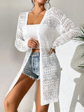 Rosaline | Effortless Women's Open Knit Longline Cardigan 1