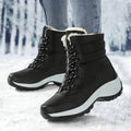 Waterproof Snow Boots for Women, Faux Fur Trim 3