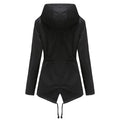 Hooded Anorak Rain Jacket for Women, Drawstring Waist 4