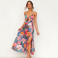 Women's Printed Maxi Dress Wedding Guest Formal 4