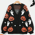 Sadie | Festive Women's Pumpkin Ghost Halloween Cardigan 4