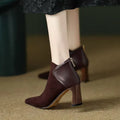 Romy | Flannel Pointed Toe Ankle Boots for Women 2