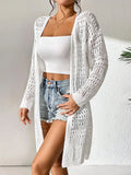 Rosaline | Effortless Women's Open Knit Longline Cardigan 3