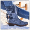 Slip-Resistant Suede Mid-Calf Winter Boots for Women 3