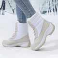 Waterproof Snow Boots for Women, Faux Fur Trim 5