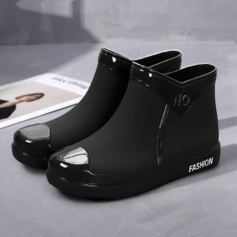Selis | Side Zip Ankle Rain Boots
