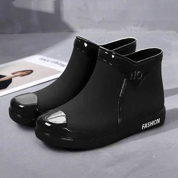 Selis | Side Zip Ankle Rain Boots