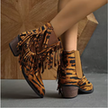 Zora | Luxury Fringe Ankle Boots 1