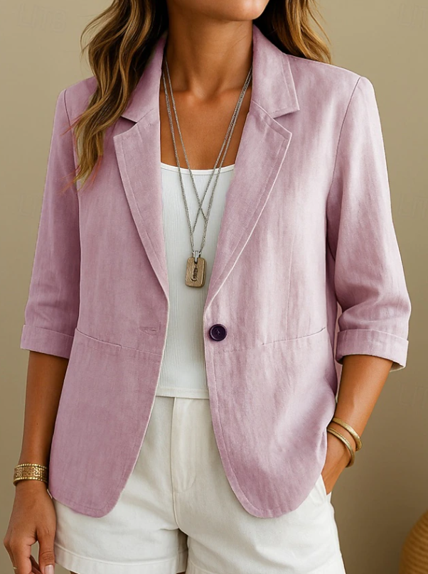 Women's Tailored Everyday Blazer with Relaxed Fit