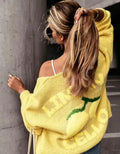Adalyn | Playful Women's Lemon Print Cardigan 4