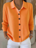 Genevieve | Classic Women's Collared Knit Cardigan 1