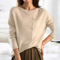 Anya | Modern Women's Asymmetric Button Cardigan 6