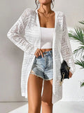 Rosaline | Effortless Women's Open Knit Longline Cardigan 4