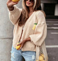 Adalyn | Playful Women's Lemon Print Cardigan 3