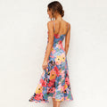 Women's Printed Maxi Dress Wedding Guest Formal 5