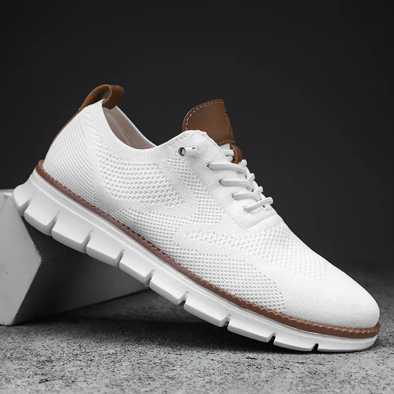 William | Lightweight Knit Lace-Up Sneakers for Men