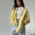 Louisa | Playful Women's Dachshund Embroidered Cardigan 1
