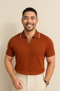Colin | Classic Men's Contrast Trim Knit Polo 5
