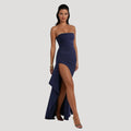 Women's Strapless Maxi Dress Wedding Guest Formal 5