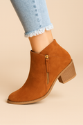 Pointed Toe Block Heel Ankle Boots for Women 1