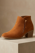Pointed Toe Block Heel Ankle Boots for Women 3