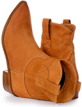 Isla | Tan Cowboy Ankle Boots for Women 4