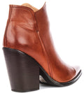 Willow | Tan Cowboy Ankle Boots for Women 3