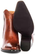 Willow | Tan Cowboy Ankle Boots for Women 5