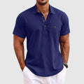 Linen Polo Shirt Casual Relaxed Everyday Fit 4