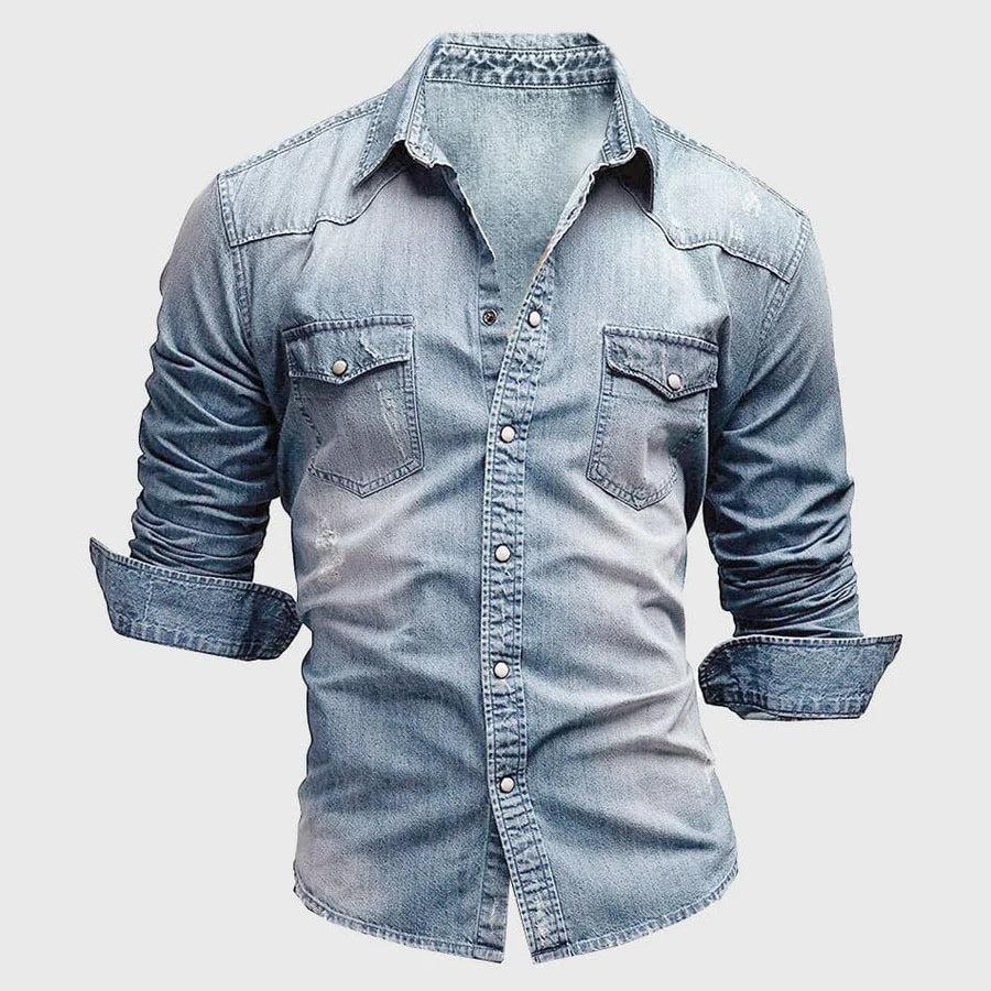 Miami Denim Shirt Relaxed Casual Everyday