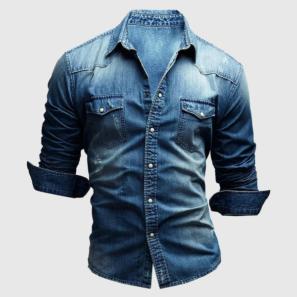 Miami Denim Shirt Relaxed Casual Everyday