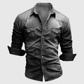 Miami Denim Shirt Relaxed Casual Everyday 3