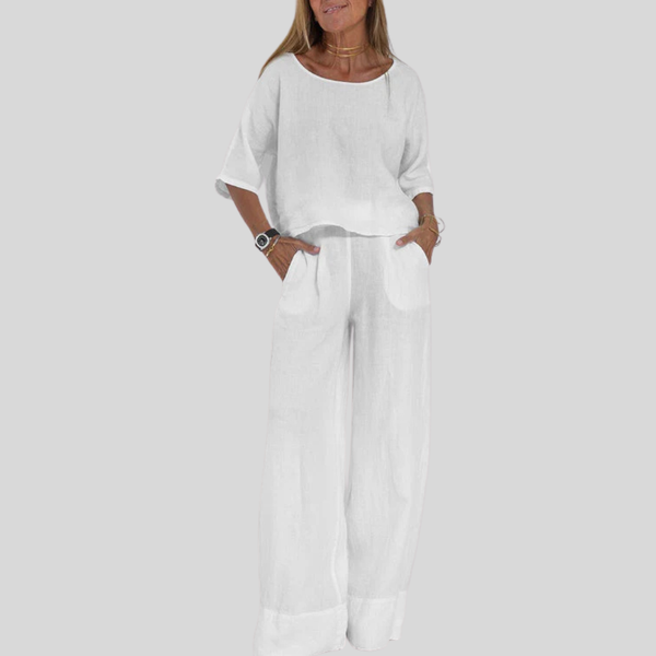 Cotton Linen Two-Piece Set Casual Relaxed Fit