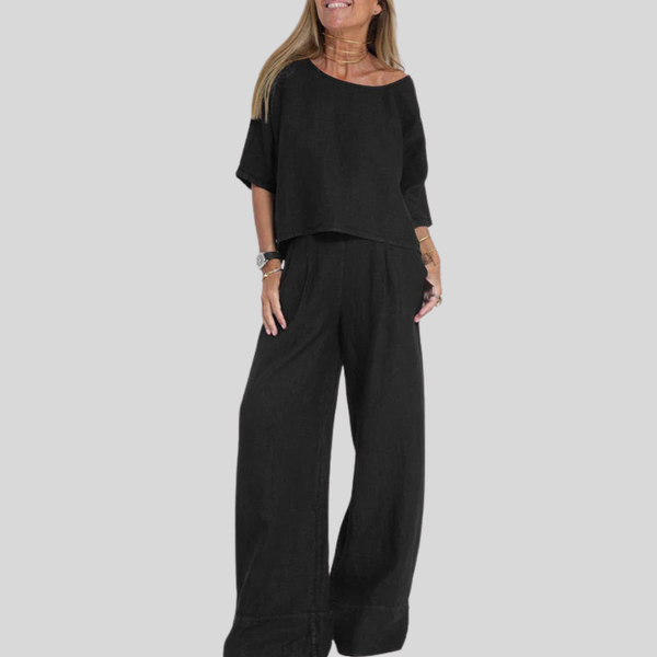Cotton Linen Two-Piece Set Casual Relaxed Fit