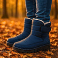 Quilted Winter Boots for Women, Buckle Strap 2