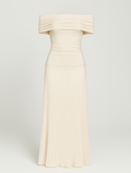 Women's Pleated Maxi Dress Wedding Guest Formal 4