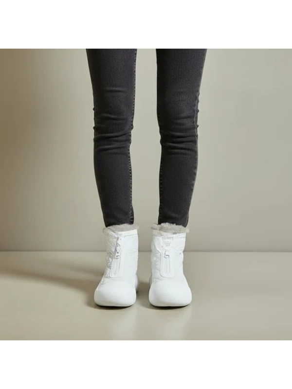 Rosalia | White Elegant Waterproof Winter Boots