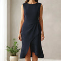 Midi Cocktail Dress Sleeveless Fitted 4
